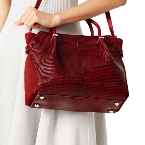 Nina Ricci Red Marche Satchel - Picture 3 of 6